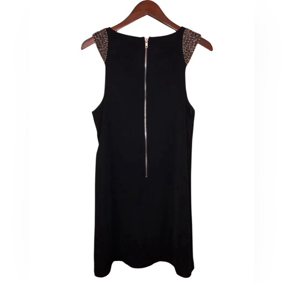 Y2k Nordstrom Speechless black Silver beaded Mini party Dress LBD Glam Coquette - Picture 8 of 9